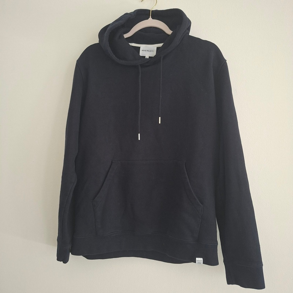 Norse Projects Vagn Classic Hoodie Dark Navy Loopback Fleece Mens Size XL